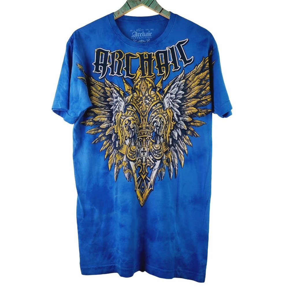 Archaic by Affliction Graphic Two Sided T-Shirt Sz L USA